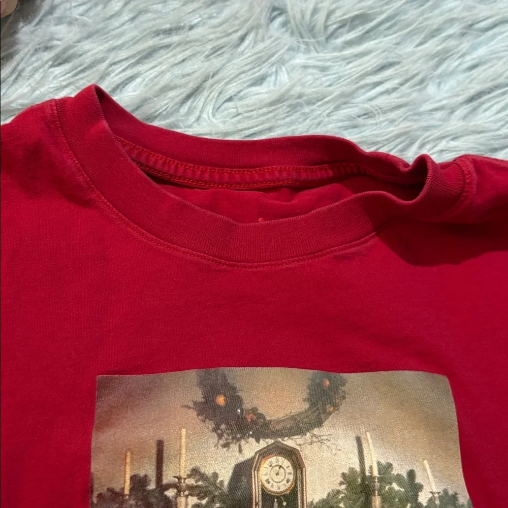 Nike Air Jordan Red Logo Chimney Short Sleeve T-Shirt Sz M